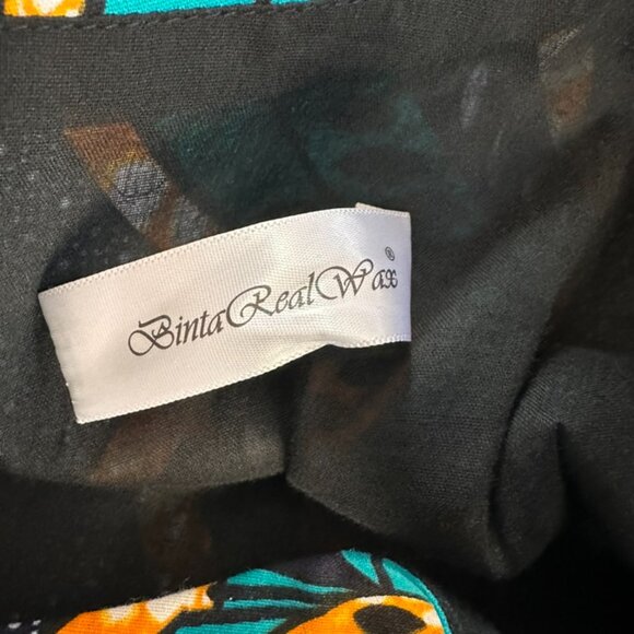 Binta Real Wax African Print Peplum Hi-Low Top | Size 2XL | New - Picture 7 of 9